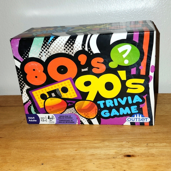 Outset Media - 80's 90's Trivia with over 1200 Fun Questions and Answers - Picture 1 of 8